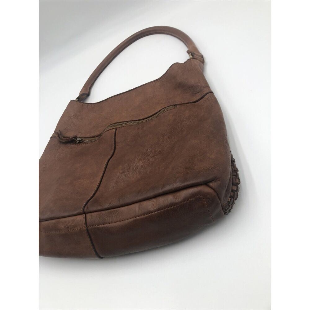 Marta Ponti Designer Soft Woven Leather Shoulder Hobo Purse Bag - Picture 8 of 12